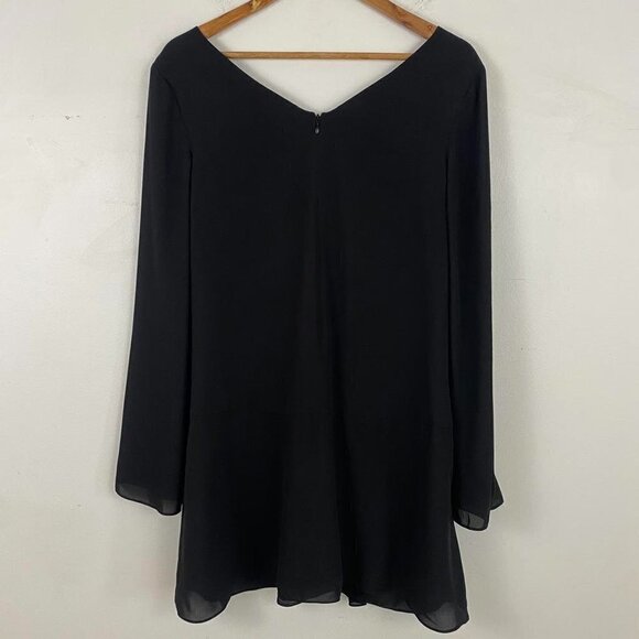 Cinq a sept Cecil black long sleeve twist mini dress - Picture 8 of 10